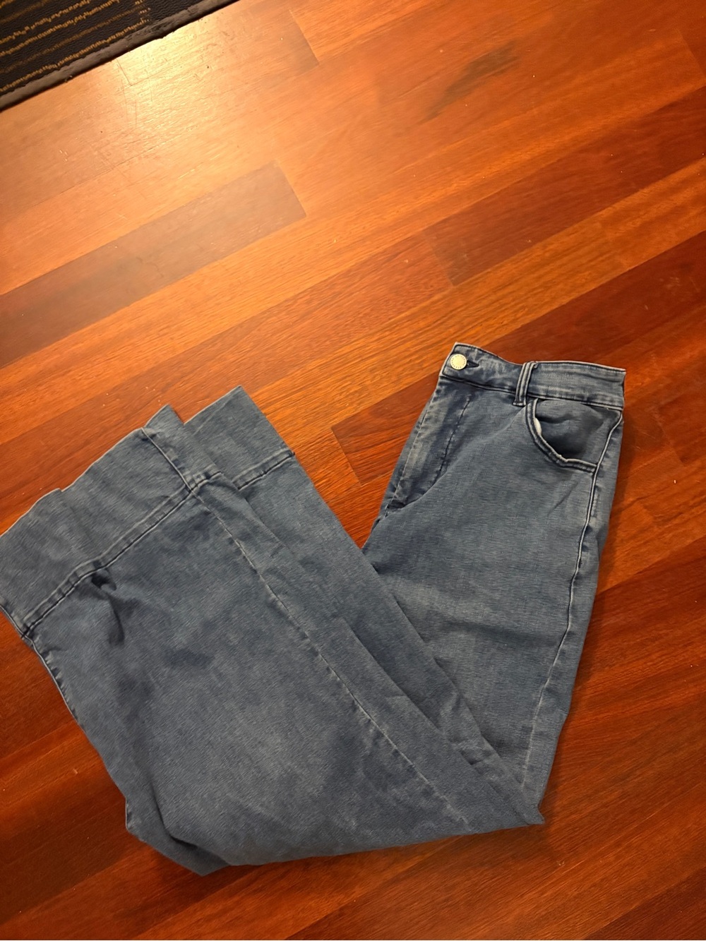Universal Standard high rise Carrie wide leg jeans